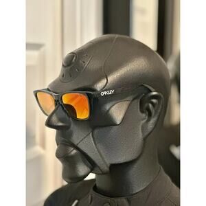 NEW! Oakley FROGSKINS Sunglasses Crystal Black/Red Iridium Display 03-210